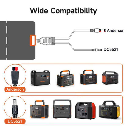 21.26 In. 200W Portable Solar Panel for Power Station IP67 Water Foldable Solar Panel for Camping, Rvs, Hiking