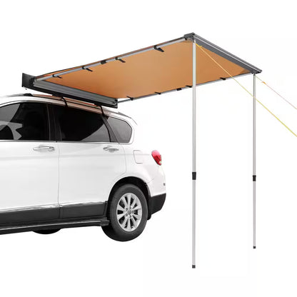Car Side Awning Large 6.6 Ft. X 8.2 Ft. Shade Coverage Vehicle Awning PU 3000 Mm UV 50 plus Retractable Car Awning