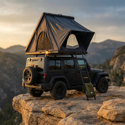 Hard Shell Rooftop Tent Pop-Up Tents 2-3 Person for SUV ‌Caravan Campervan — Studio Shot