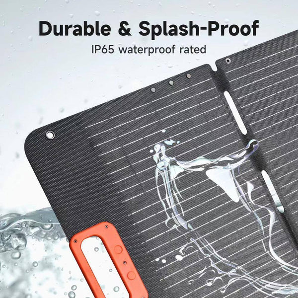 21.26 In. 200W Portable Solar Panel for Power Station IP67 Water Foldable Solar Panel for Camping, Rvs, Hiking